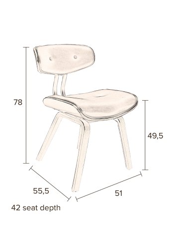 DUTCHBONE Blackwood Stuhl Schwarz
