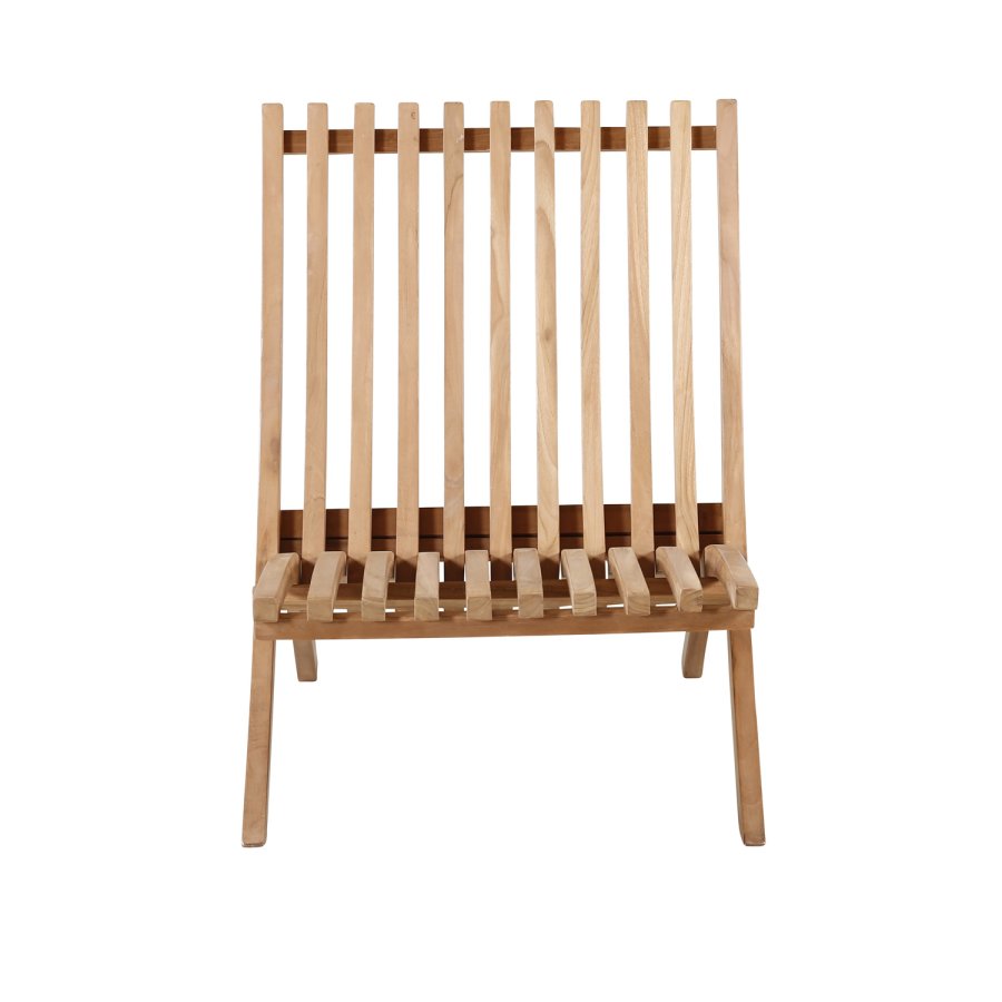VENTURE DESIGN Kenya Sissor loungestol - naturlig teak