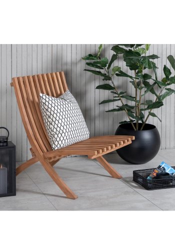 VENTURE DESIGN Kenya Sissor loungestol - naturlig teak