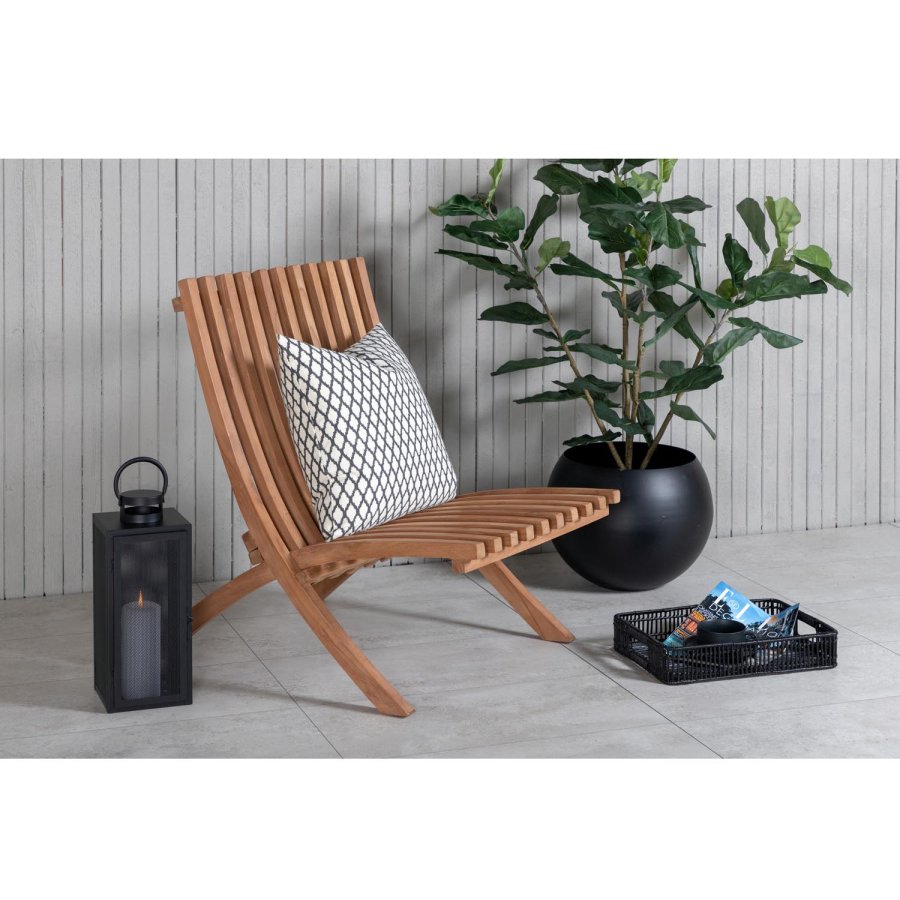 VENTURE DESIGN Kenya Sissor loungestol - naturlig teak