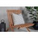 VENTURE DESIGN Kenya Sissor loungestol - naturlig teak