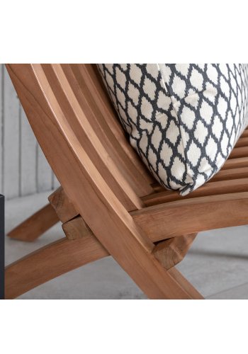 VENTURE DESIGN Kenya Sissor loungestol - naturlig teak