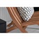 VENTURE DESIGN Kenya Sissor loungestol - naturlig teak