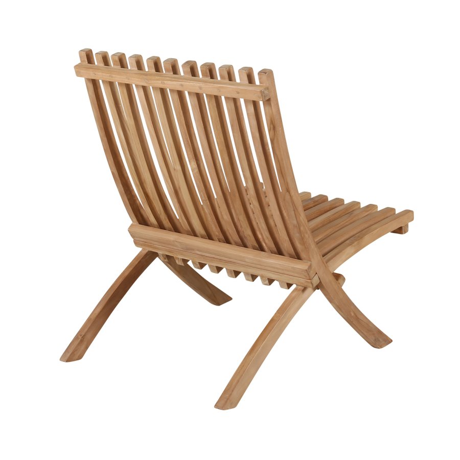 VENTURE DESIGN Kenya Sissor loungestol - naturlig teak