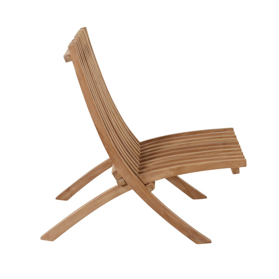 VENTURE DESIGN Kenya Sissor loungestol - naturlig teak