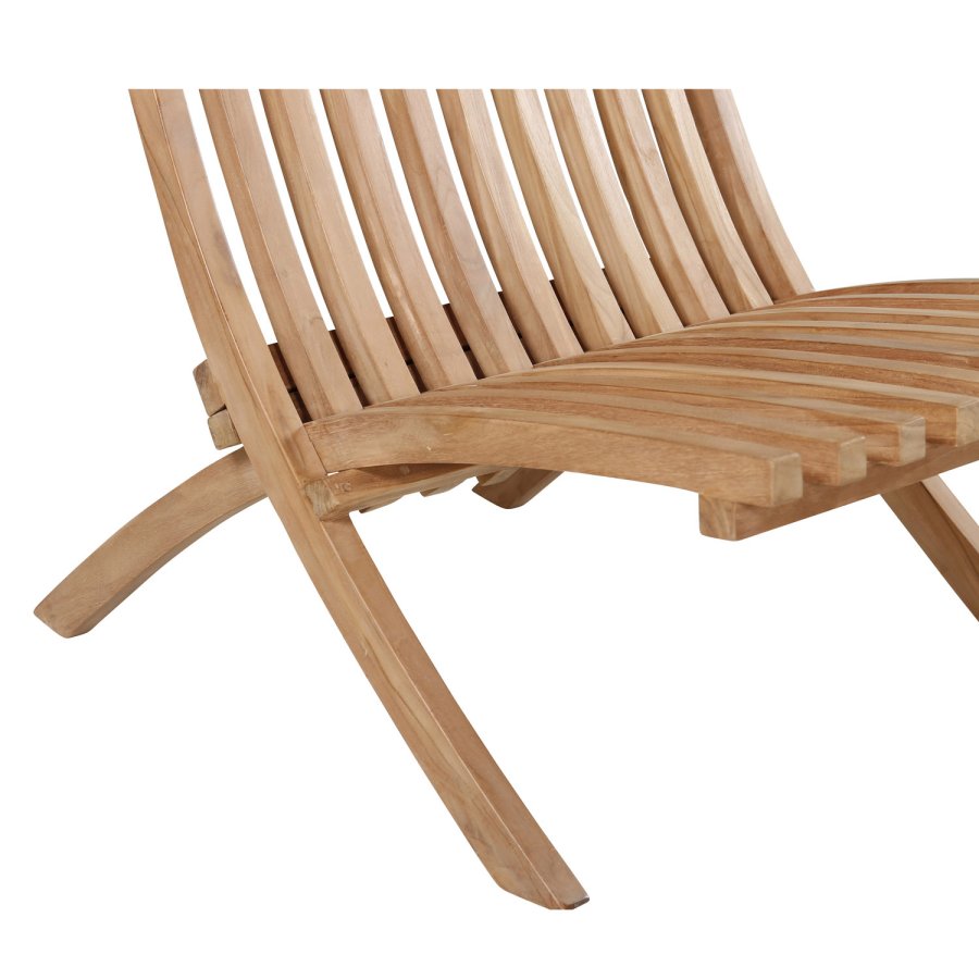 VENTURE DESIGN Kenya Sissor loungestol - naturlig teak