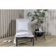 VENTURE DESIGN Bilbao fluktstol, med pute - gr polyester, svart polyrattan og aluminium