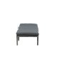 VENTURE DESIGN Bilbao Liegestuhl, mit Kissen &ndash; graues Polyester, graues Polyrattan und Aluminium