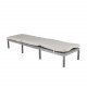 VENTURE DESIGN Bilbao fluktstol, med pute - gr polyester, gr polyrattan og aluminium