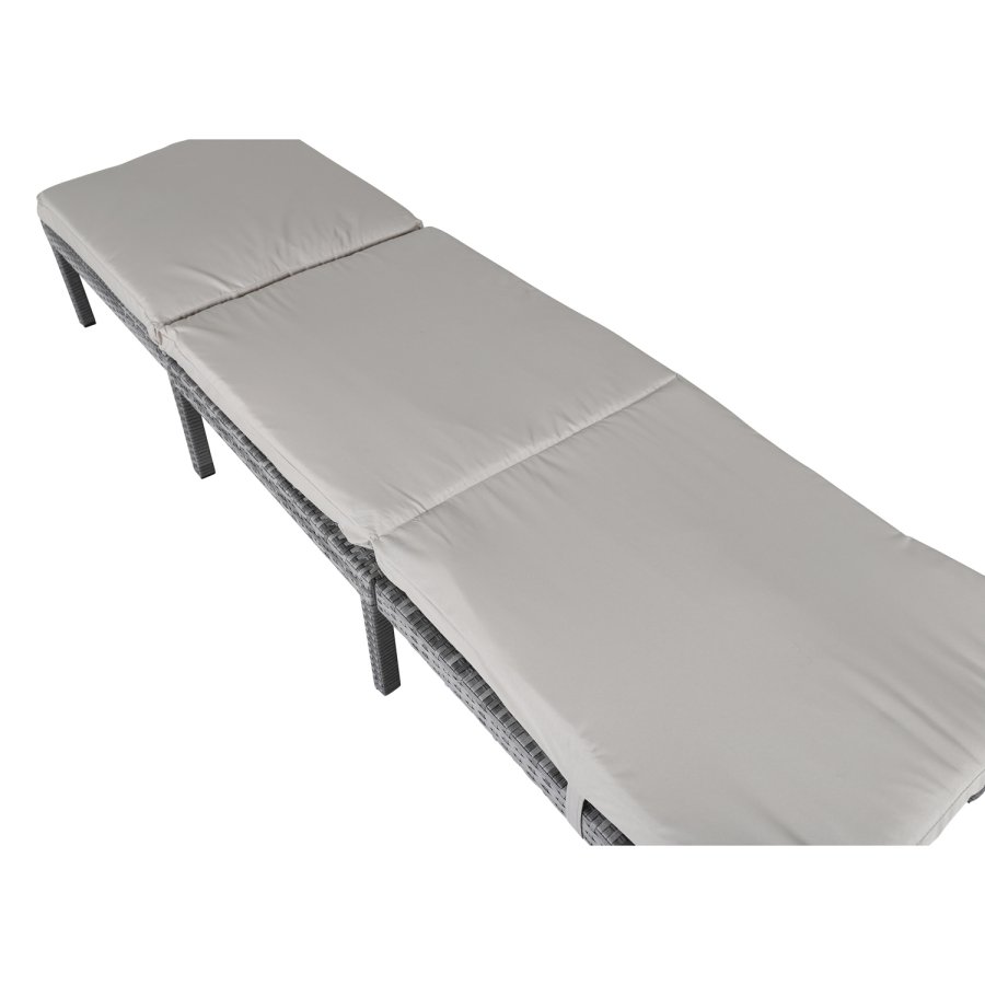 VENTURE DESIGN Bilbao fluktstol, med pute - gr polyester, gr polyrattan og aluminium