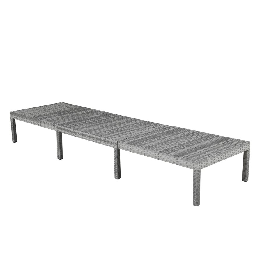 VENTURE DESIGN Bilbao fluktstol, med pute - gr polyester, gr polyrattan og aluminium