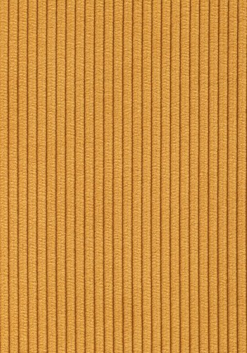 ZUIVER Ridge Rib spisestuestol - gul flyelspolyester og slvkrom