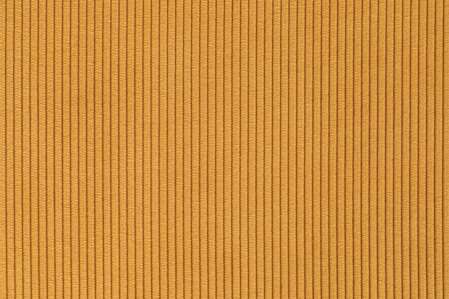 ZUIVER Ridge Rib spisestuestol - gul flyelspolyester og slvkrom