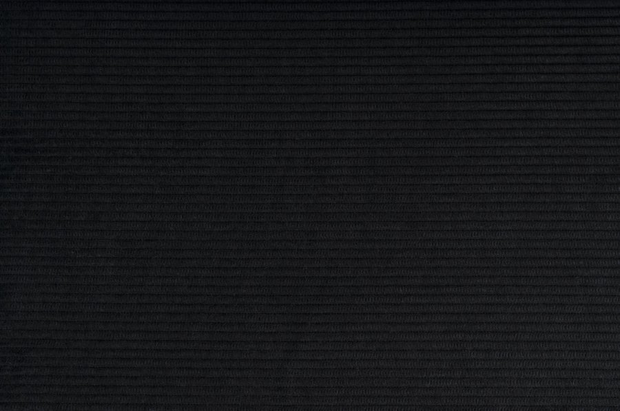 ZUIVER Ridge Rib lenestol, med armlener - svart flyels polyester og slv krom