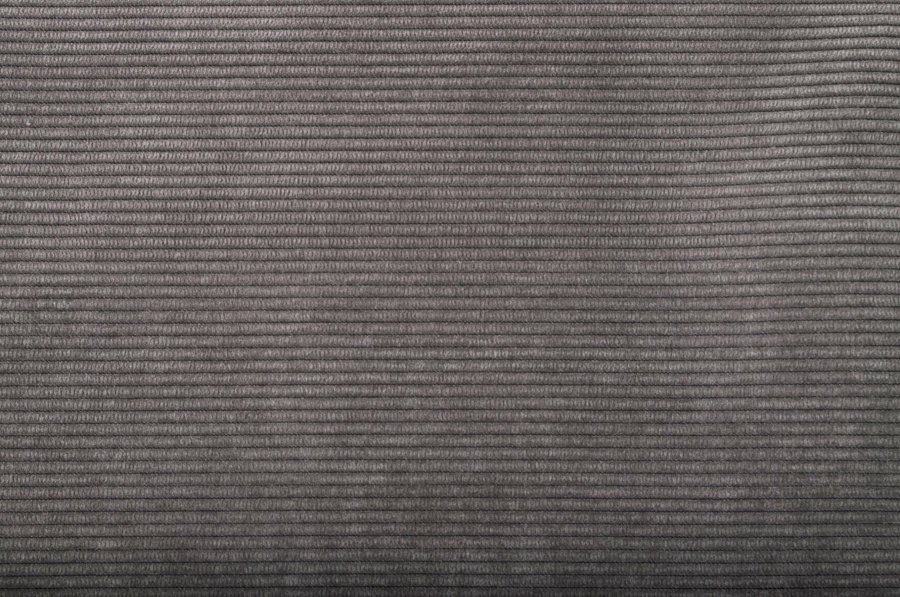 ZUIVER Ridge Rib lenestol, med armlener - gr flyels polyester og slv krom