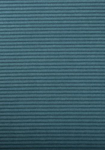 ZUIVER Ridge Rib lenestol, med armlener - bl flyels polyester og slv krom