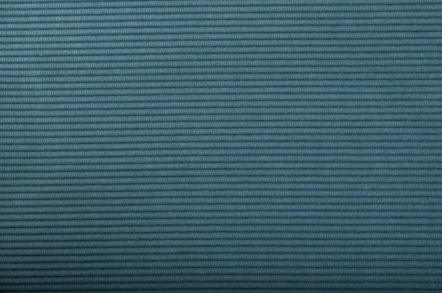 ZUIVER Ridge Rib lenestol, med armlener - bl flyels polyester og slv krom