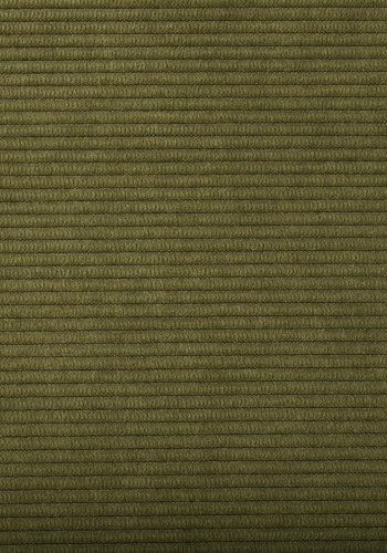 ZUIVER Ridge Rib lenestol, med armlener - grnn flyelspolyester og slvkrom