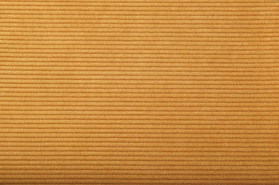 ZUIVER Ridge Rib lenestol, med armlener - gul flyels polyester og slv krom