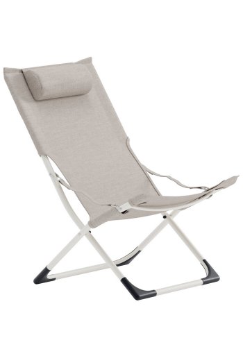 VENTURE HOME Seville sammenleggbar lenestol - beige ramme/beige pute