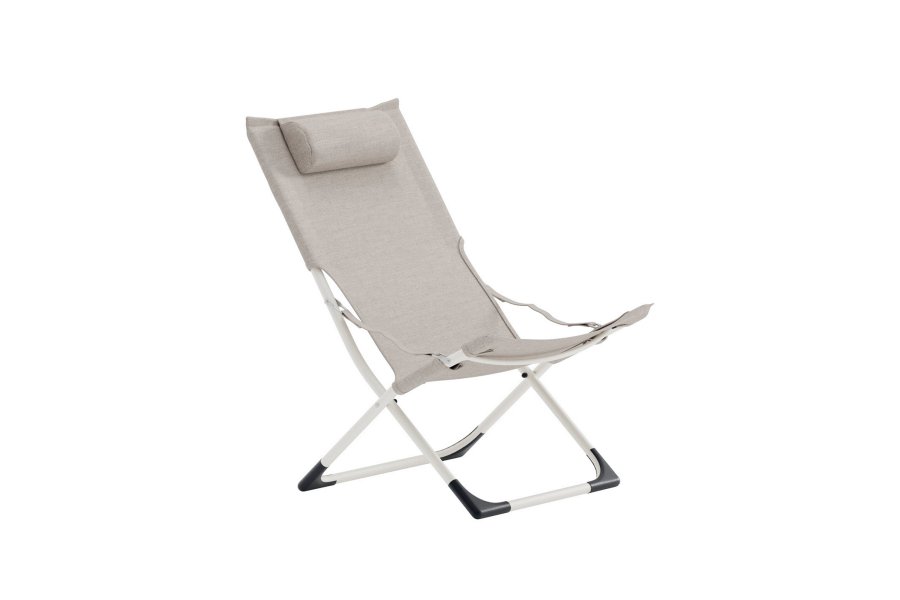 VENTURE HOME Seville sammenleggbar lenestol - beige ramme/beige pute