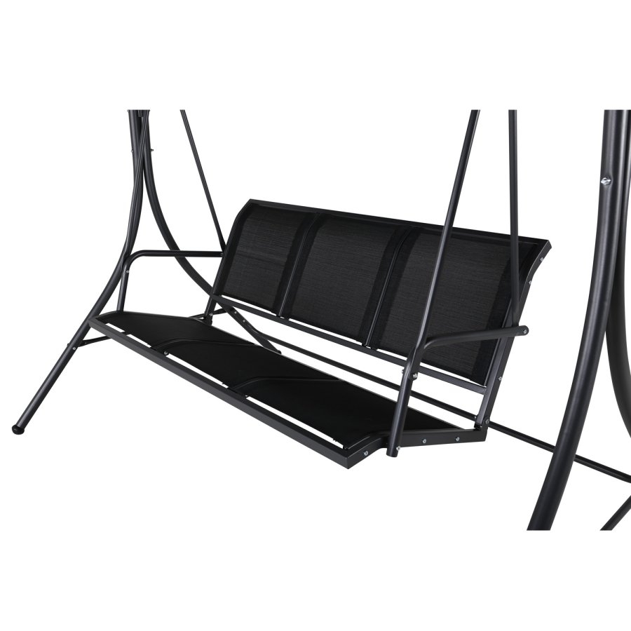 VENTURE DESIGN Montreal 3 pers. hngekje - sort textilene, PVC, polyester og aluminium