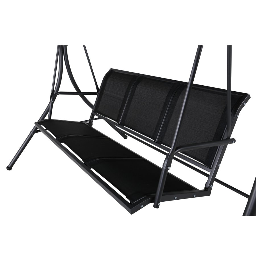 VENTURE DESIGN Montreal 3 pers. hngekje - sort textilene, PVC, polyester og aluminium