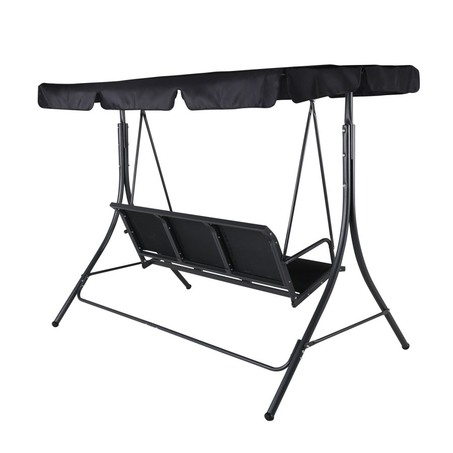 VENTURE DESIGN Montreal 3 pers. hngekje - sort textilene, PVC, polyester og aluminium