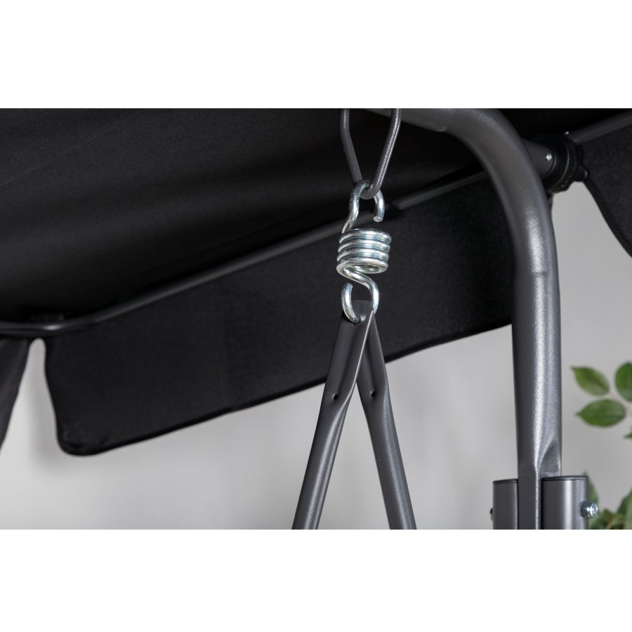 VENTURE DESIGN Montreal 3 pers. hngekje - sort textilene, PVC, polyester og aluminium