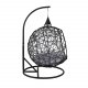 VENTURE DESIGN Lexi hengestol, mini - gr polyester, sort polyrattan og aluminium
