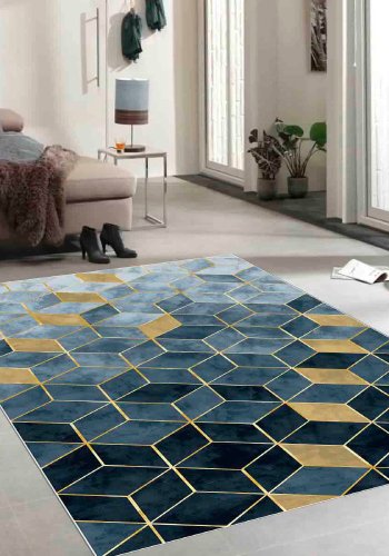 TEPPI EXFAB215 gulvtppe, rektangulr - multifarvet polyester (160x230)