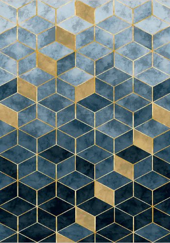 TEPPI EXFAB215 gulvtppe, rektangulr - multifarvet polyester (160x230)