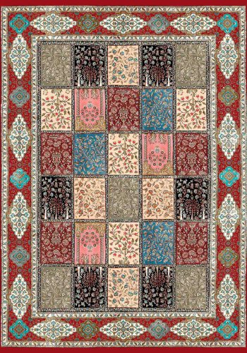 TEPPI EXFAB226 gulvtppe, rektangulr - multifarvet polyester (160x230)