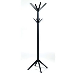 Confetti stumtjener - sortlakeret eg