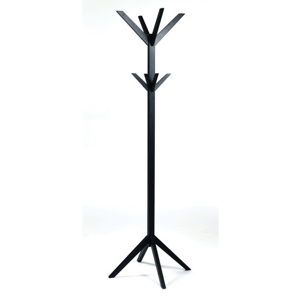 Confetti stumtjener - sortlakeret eg