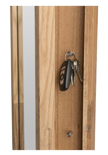 ROWICO rektangulr Confetti ngleskab m. spejl og 8 kroge - spejlglas og natur eg