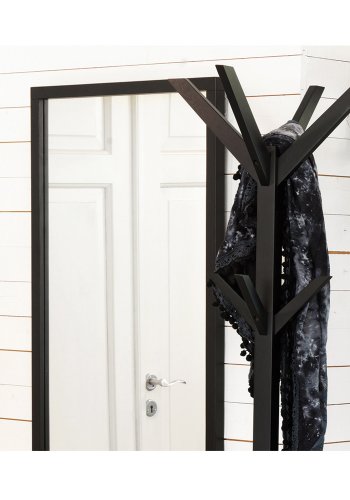 ROWICO rektangulr Confetti vgspejl - spejlglas og sort eg (150x60)