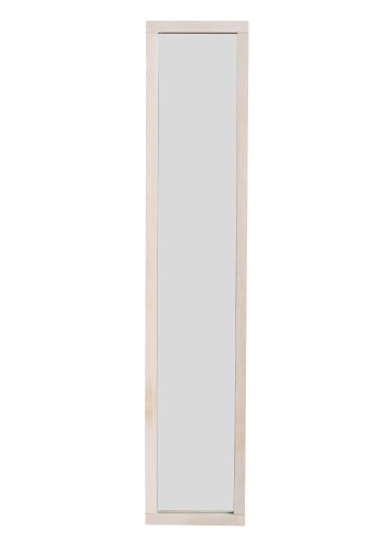 ROWICO rektangulr Confetti ngleskab m. spejl og 8 kroge - spejlglas og hvidvasket eg