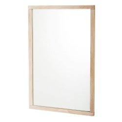 ROWICO Rektangul�r Confetti V�ggspegel - Spegelglas och Vittv�ttad Ek (90 x 60 cm)