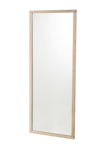 ROWICO rektangulr Confetti vgspejl - spejlglas og hvidvasket eg (150x60)