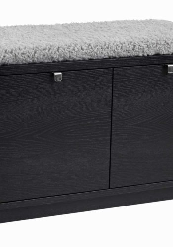 ROWICO Confetti bnk - sort eg/lysegr hynde, m. 2 skuffer