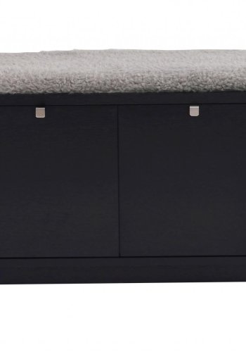 ROWICO Confetti bnk - sort eg/lysegr hynde, m. 2 skuffer