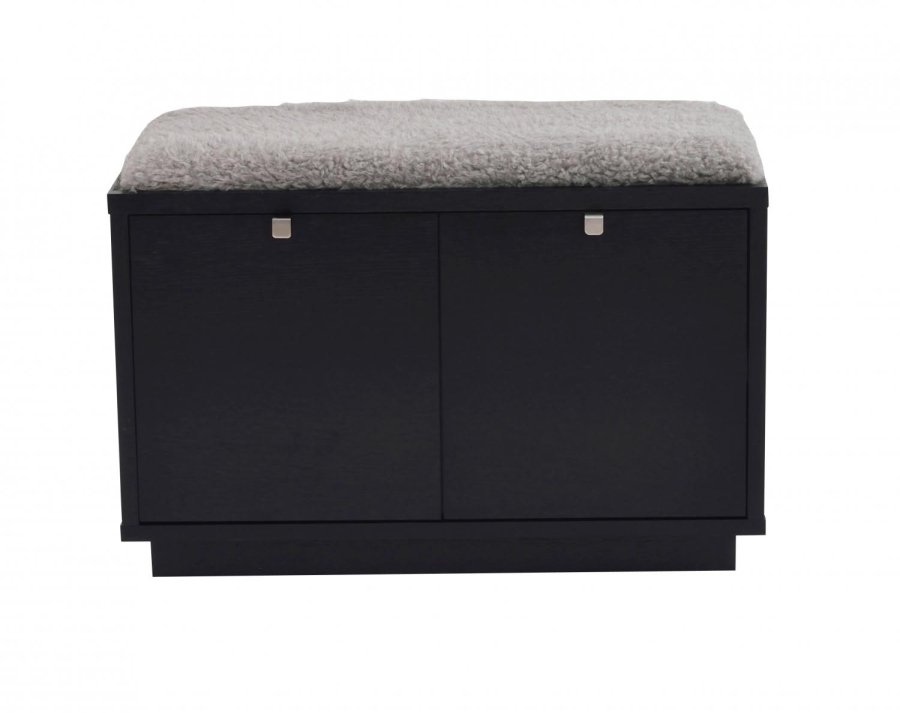 ROWICO Confetti bnk - sort eg/lysegr hynde, m. 2 skuffer