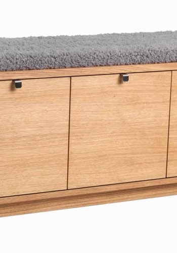 ROWICO Confetti bnk - olieret eg/lysegr hynde, m. 3 skuffer