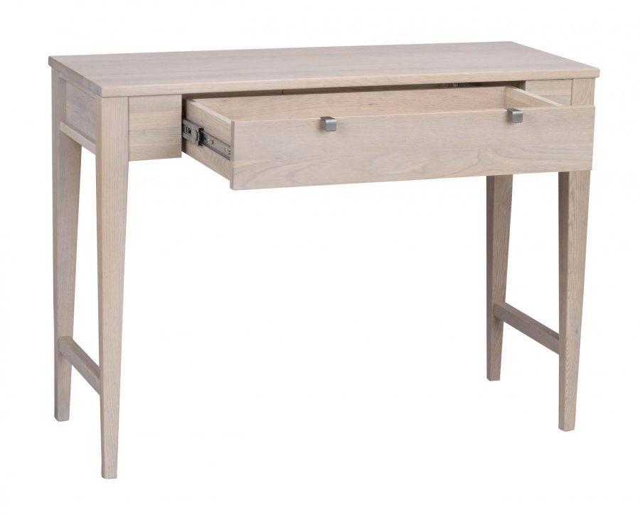 ROWICO Confetti konsolbord - hvidpigmenteret eg, m. skuffe