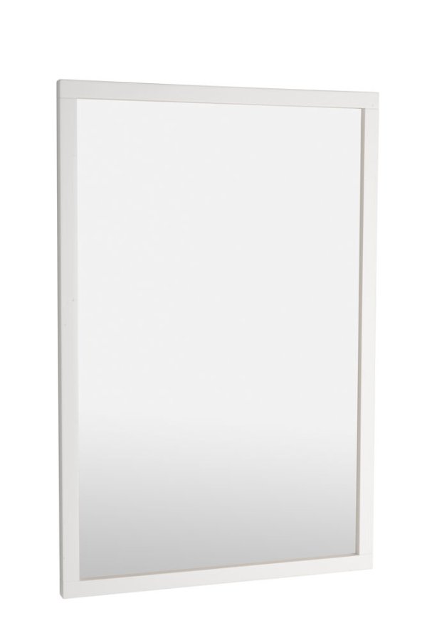 ROWICO Confetti vgspejl, rektangulr - spejlglas og hvid eg (90x60)