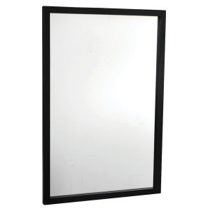 ROWICO Confetti vgspejl, rektangulr - spejlglas og sort eg (90x60)