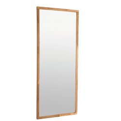 ROWICO Confetti v&auml;ggspegel, rektangul&auml;r - spegelglas och naturlig ek (150x60)