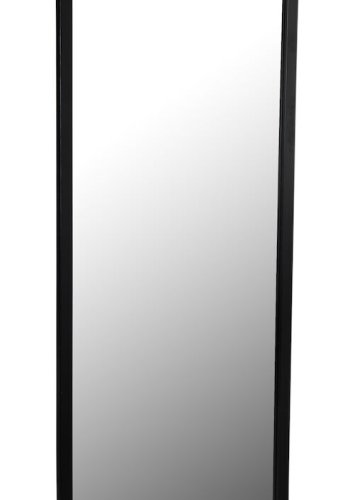 ROWICO Confetti vgspejl, rektangulr - spejlglas og sort eg (150x60)