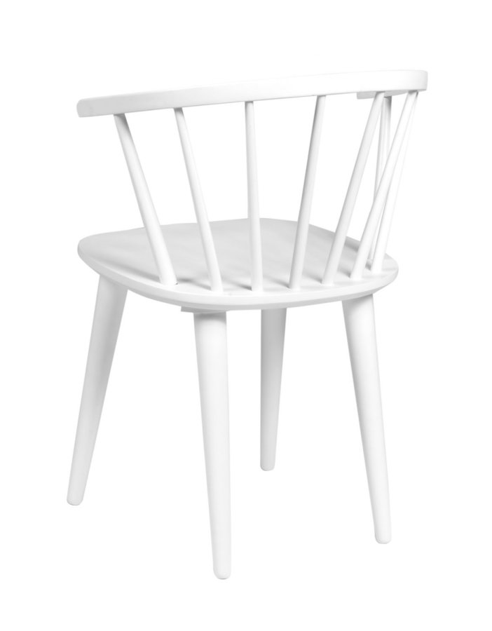 ROWICO Carmen Esszimmerstuhl - weißes Holz, mit Armlehnen